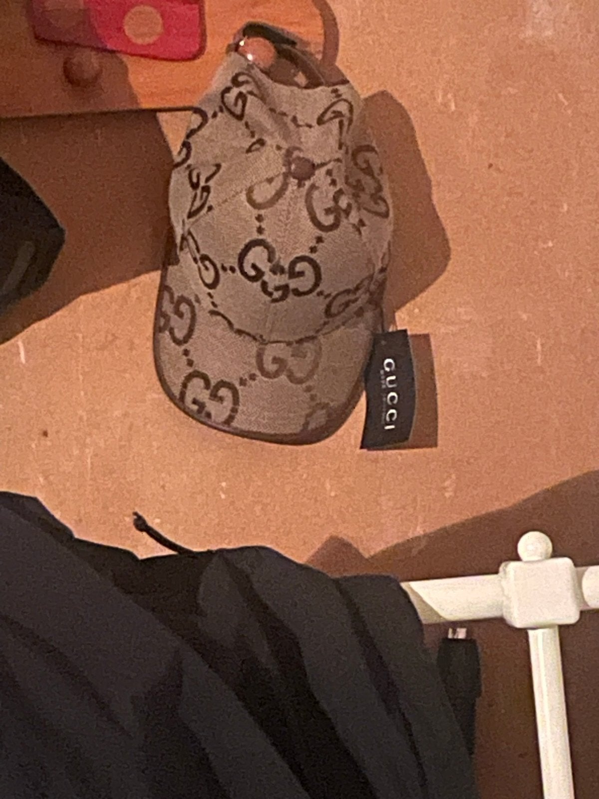 Gucci Pet met GG-monogram, Kleding | Dames, Hoeden en Petten, Ophalen of Verzenden, Zo goed als nieuw, One size fits all, Pet