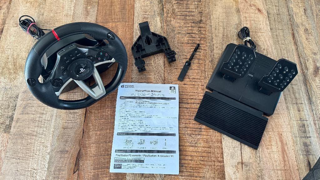 PLAYSTATION HORI STUUR EN PEDALEN, Ophalen of Verzenden, Gebruikt, Stuur of Pedalen, PlayStation 4