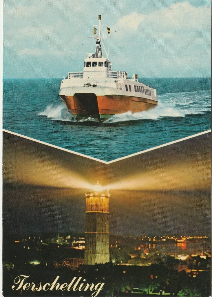 TERSCHELLING Veerboot, Verzamelen, Verzenden, 1980 tot heden, Gelopen, Waddeneilanden