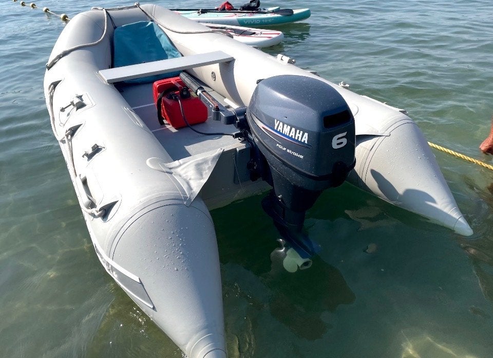 Quicksilver rubberboot met Yamaha buitenboordmotor, Ophalen, Aluminium, Quicksilver, Inclusief motor