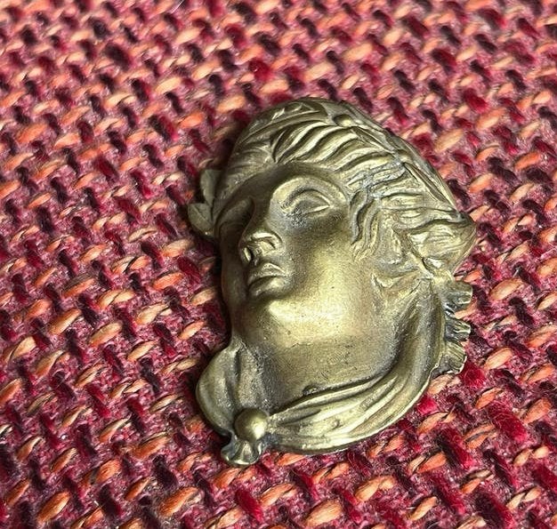 Bodemvondst….Brons/ Koper Kop, Ophalen of Verzenden