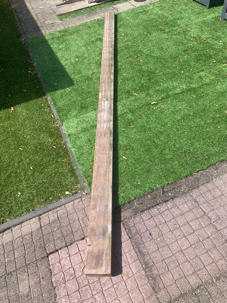 9 balken bankirai hout, Ophalen, Gebruikt, Balk, Overige houtsoorten