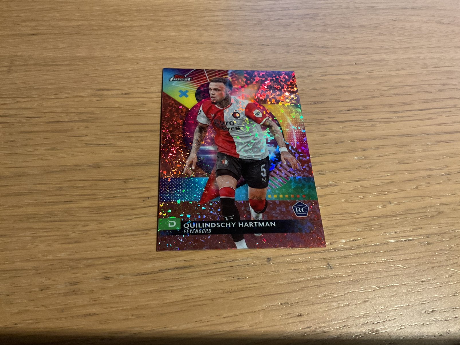 Quilindschy hartman topps kaart feyenoord /50, Ophalen of Verzenden, Zo goed als nieuw, Feyenoord, Spelerskaart