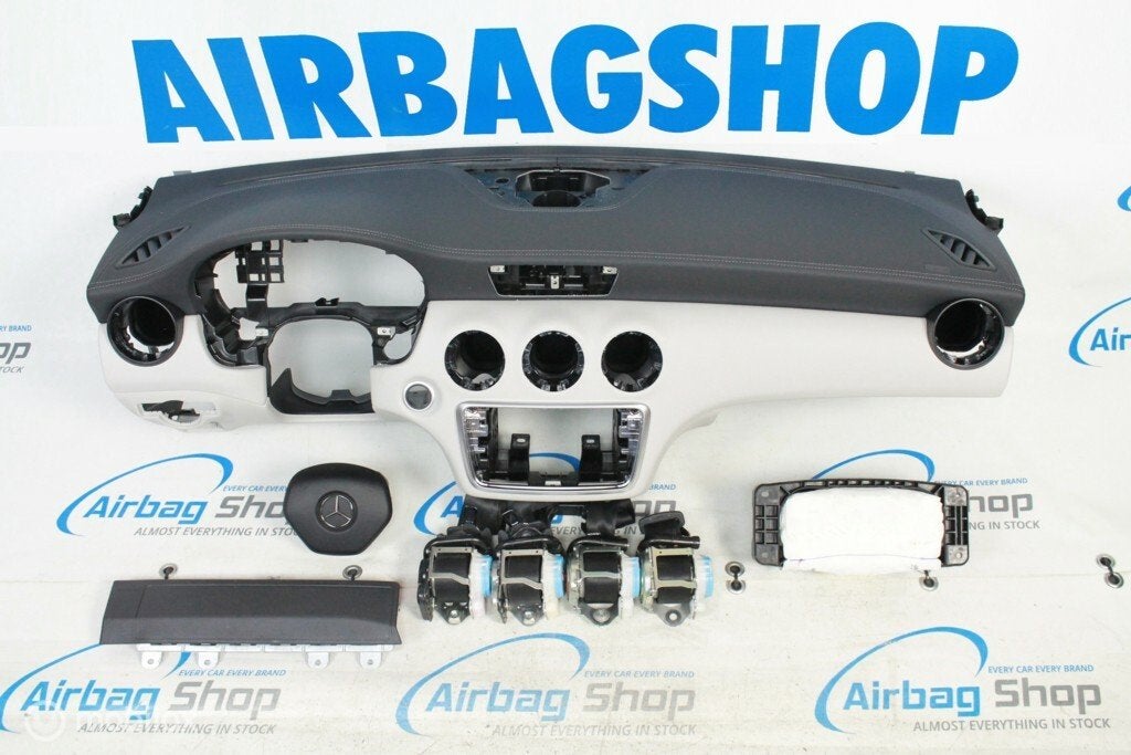 Airbag set – Dashboard leer zwart/beige MB A klasse W176, Gebruikt, Ophalen of Verzenden
