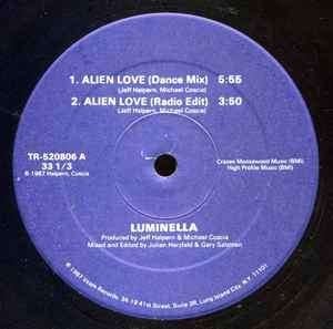 MAXI SINGLE 12 INCH Luminella Alien Love Electronic HI NRG, Ophalen of Verzenden, Zo goed als nieuw, Pop, 12 inch