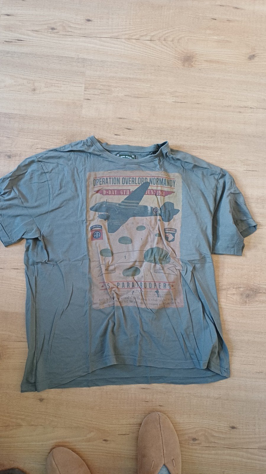 D-Day en Airborne T-shirt XXL, Ophalen of Verzenden, Gedragen, Overige maten, Groen