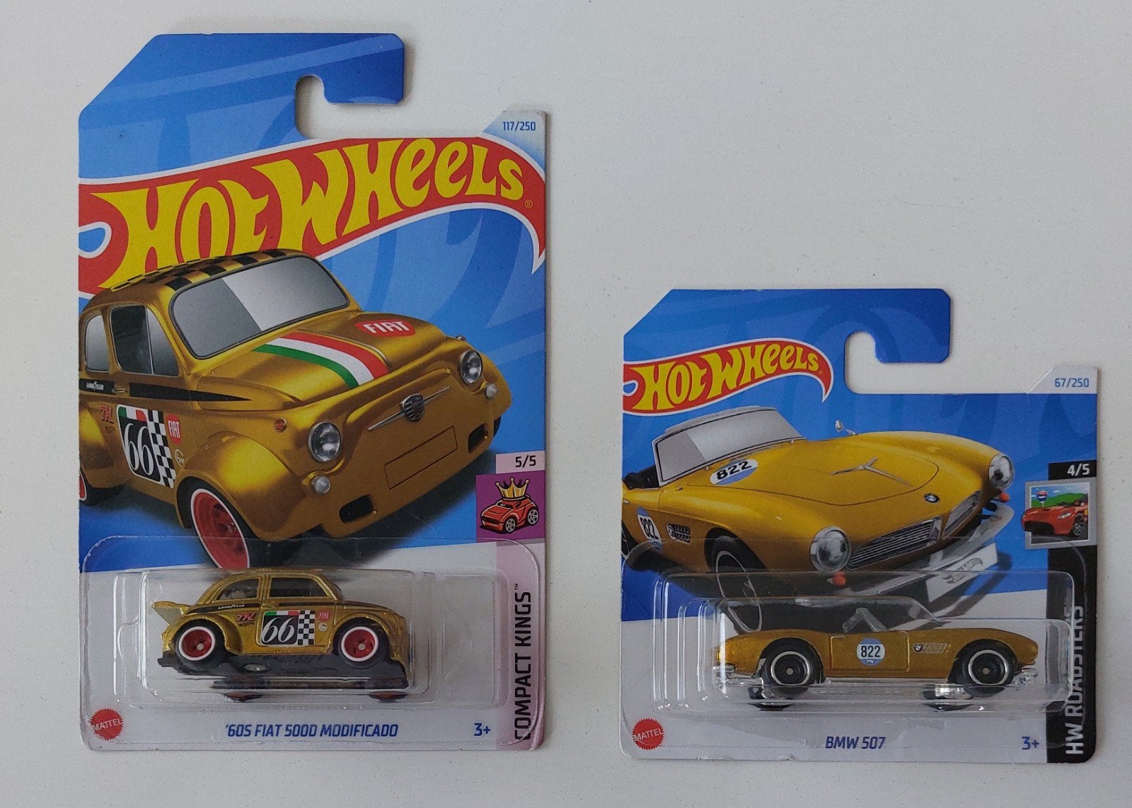Hot Wheels STH BMW 507 & Fiat 500D Modificado, Ophalen of Verzenden, Nieuw, Auto, Overige merken