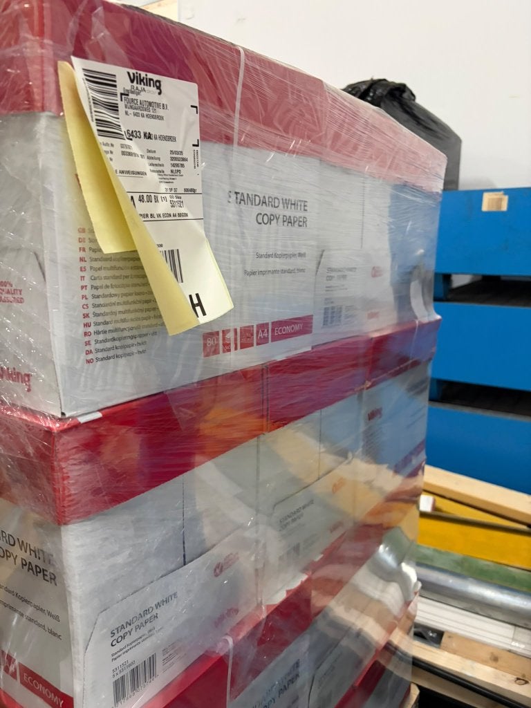 Pallet A4 Kopieerpapier – 120 Pakken / 60.000 Vel – Partij, Diversen, Ophalen of Verzenden, Nieuw