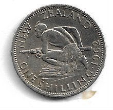 New Zeeland Shilling 1962, Ophalen of Verzenden