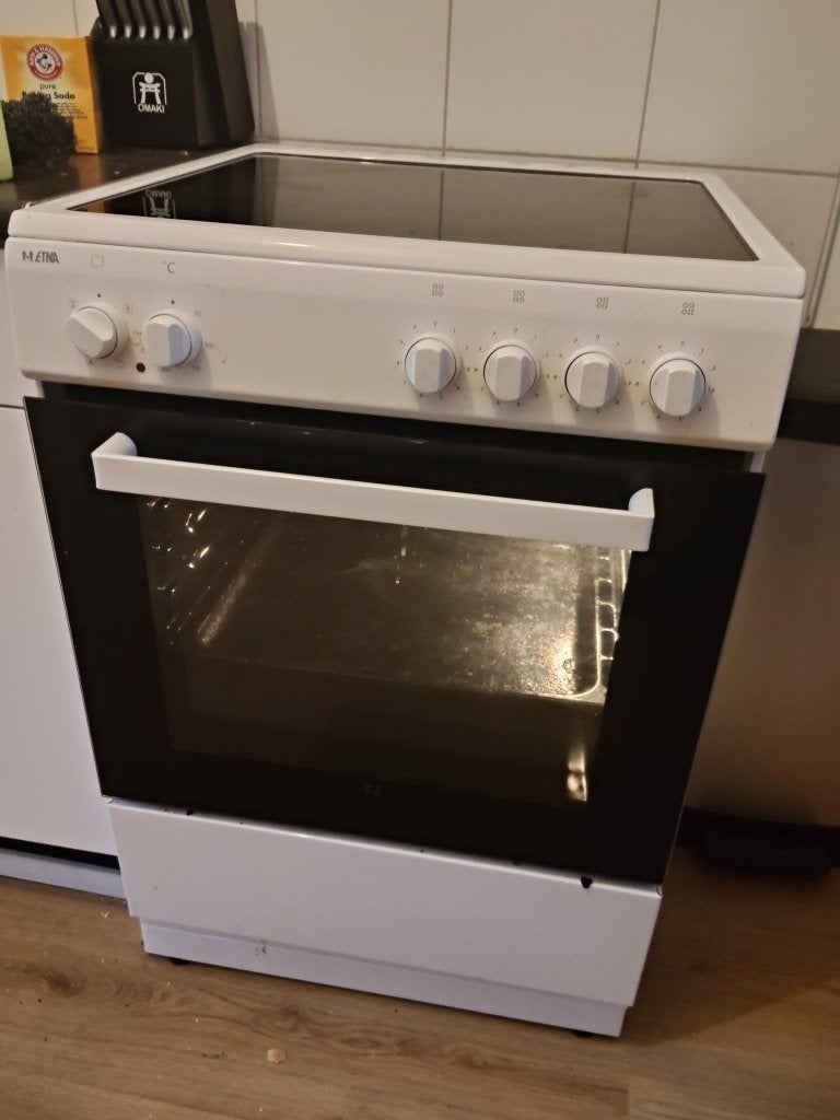 Inductiekookplaat met oven, Ophalen, Gebruikt, 4 kookzones, Energieklasse A of zuiniger