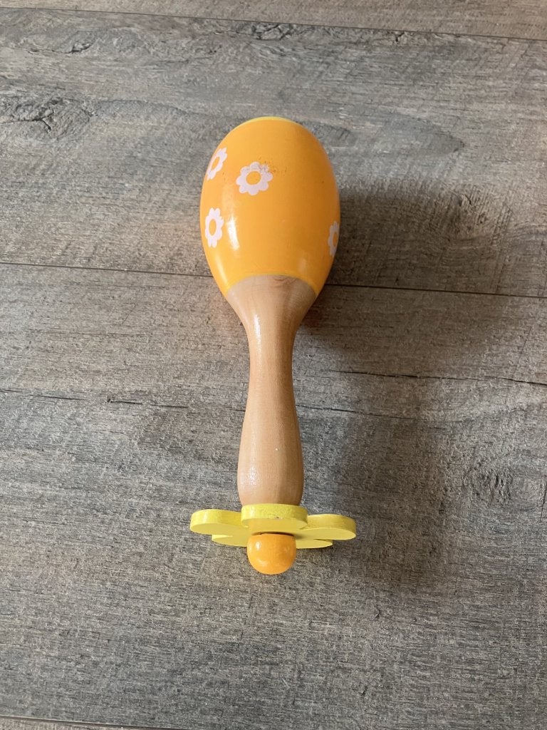 Houten rammelaar, Ophalen of Verzenden, Zo goed als nieuw, Rammelaar
