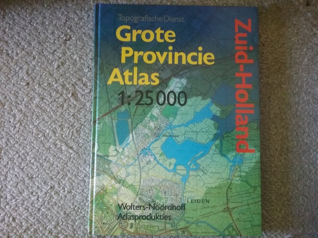 Grote Provincie Atlas Zuid-Holland 1:25.000 (1990), Boeken, Overige atlassen, Ophalen of Verzenden, Zo goed als nieuw, 1800 tot 2000