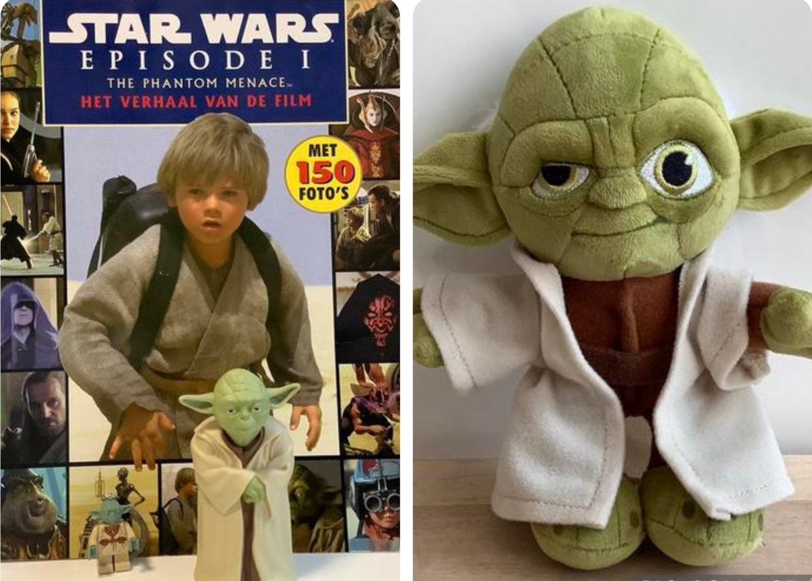 Star Wars boek puzzel sleutelhanger Lego Yoda knuffel beeld, Ophalen of Verzenden, Zo goed als nieuw
