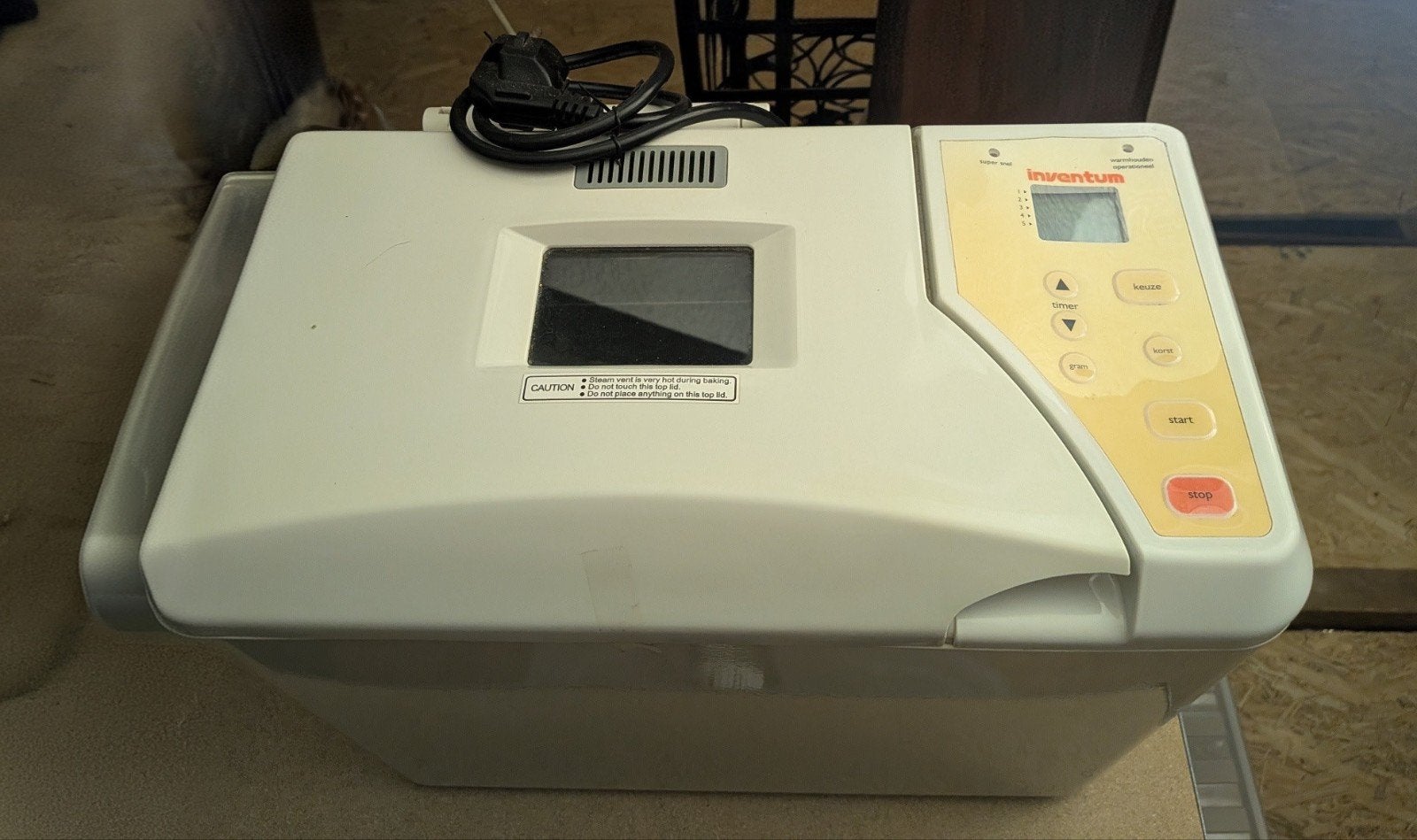 Inventum broodbakmachine, Witgoed en Apparatuur, Ophalen, Gebruikt, Met timer, Kijkvenster