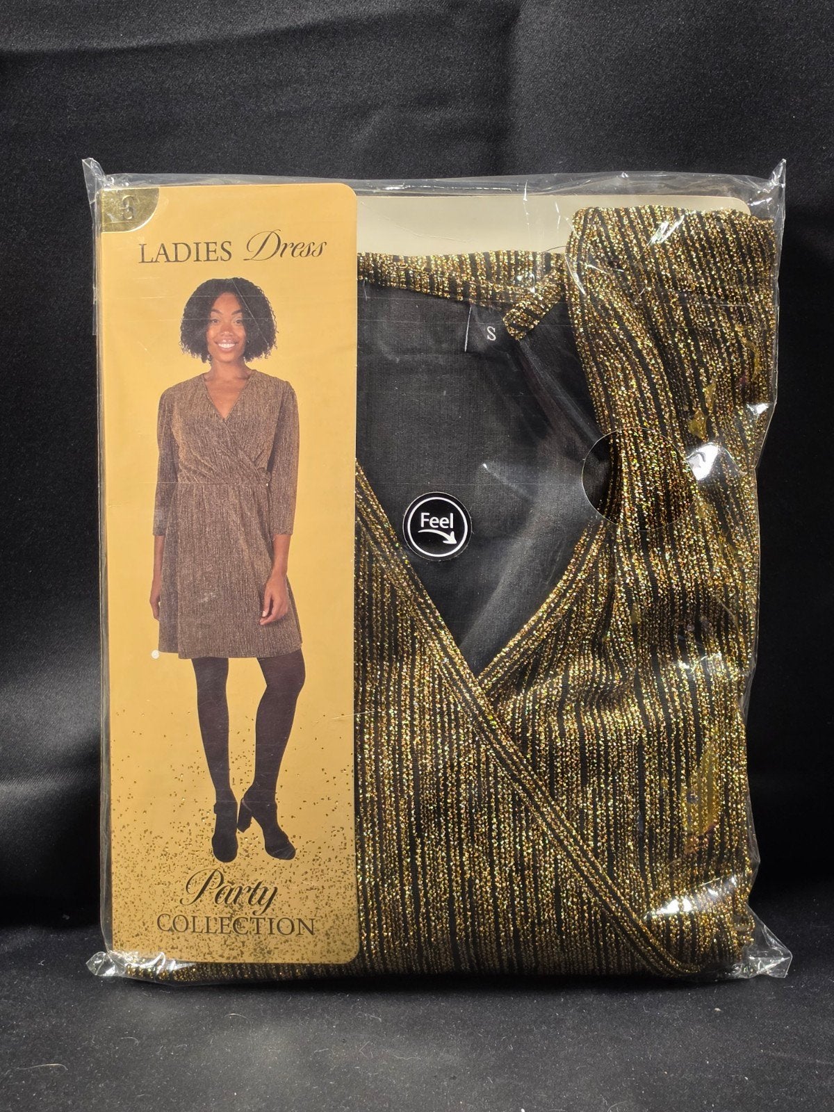 Glitter Overslagjurk Goud Zwart Maat S Nieuw Party Dress, Kleding | Dames, ., Nieuw, Ophalen of Verzenden, .