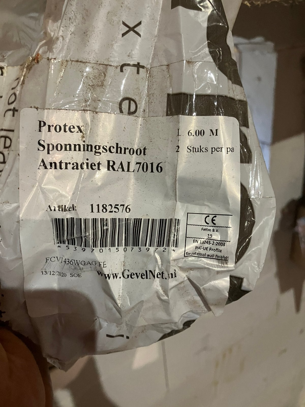 Protex rabatdeel antraciet, Ophalen, Nieuw, 300 cm of meer, Plank