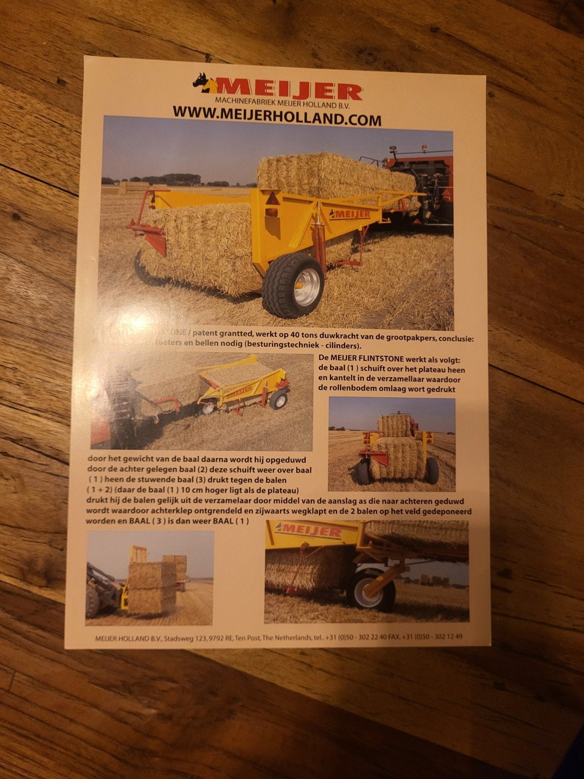 tractor folder MEIJER flinstone, Ophalen of Verzenden, Zo goed als nieuw