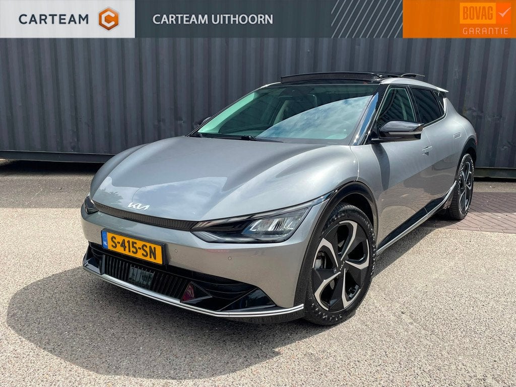 Kia EV6 Plus Advanced 77.4 kWh (SOH 97%, FULL OPTIONS) Nieuw, Auto's, Kia, 228 pk, Achterwielaandrijving, Gebruikt, Zwart