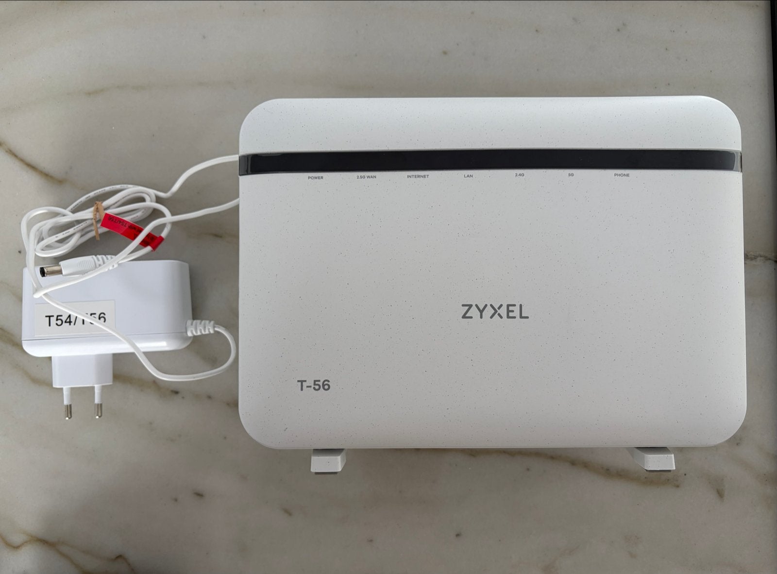 Zyxel T-56 Glasvezel Modem/Router, Computers en Software, Ophalen of Verzenden, Zo goed als nieuw, Router met modem