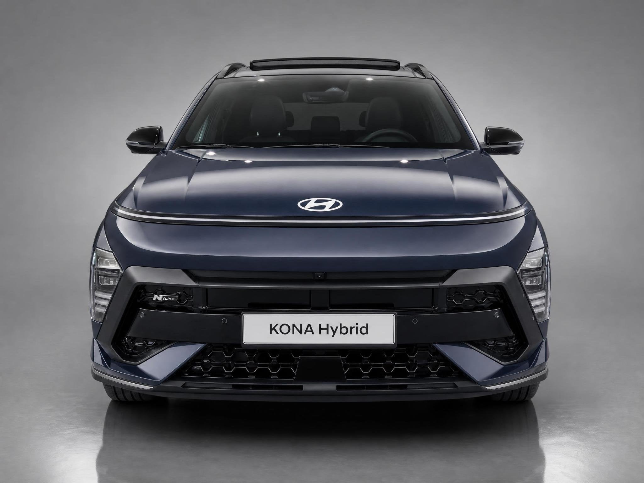 Hyundai Kona 1.6 GDI HEV N Line Sky | Schuif/ kanteldak | Cr, Auto's, 137 pk, Euro 6, Met garantie (alle), Blauw