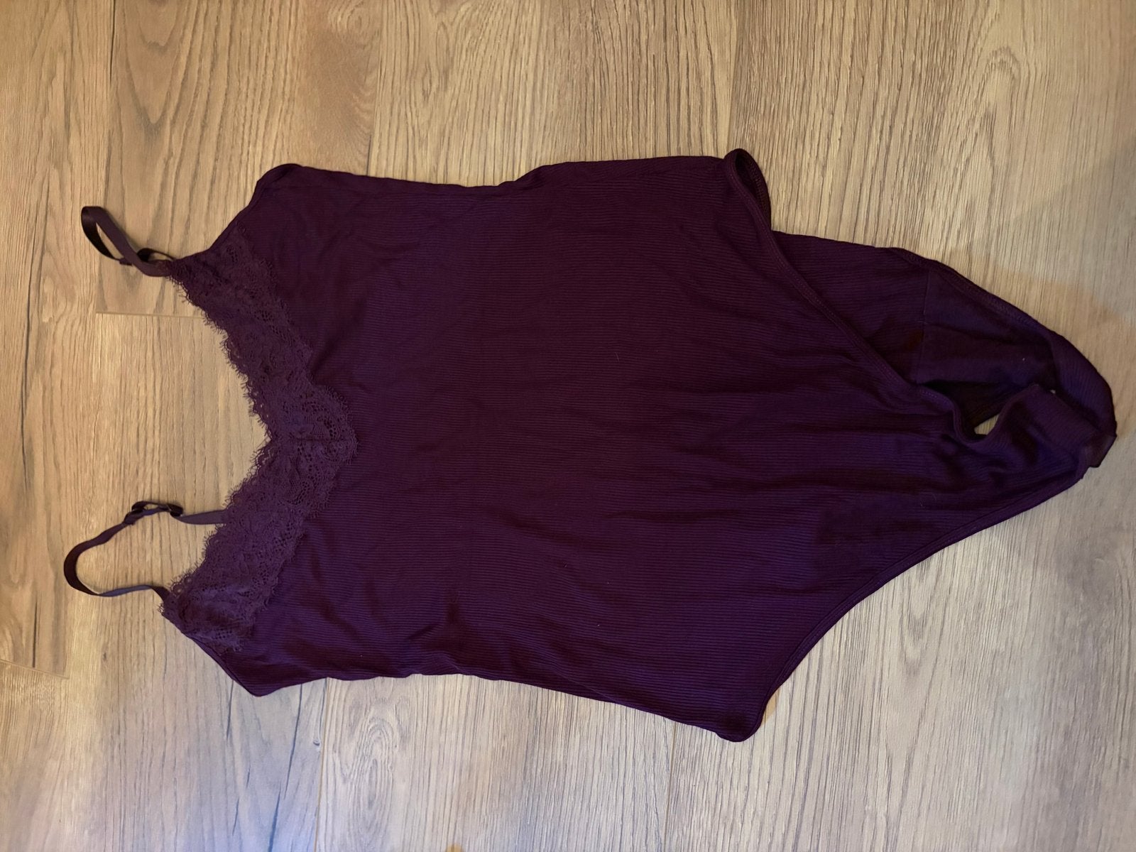 Paarse body met kanten details, Ophalen of Verzenden, Paars, Body of Korset