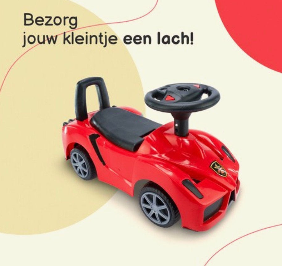 ‼️Nieuw‼️Stoere Ferrari Loopauto – met licht & geluid!, Dr.Nolenslaan 157E 6136GM Sittard, Loopvoertuig, Nieuw, Info@roadmax.nl