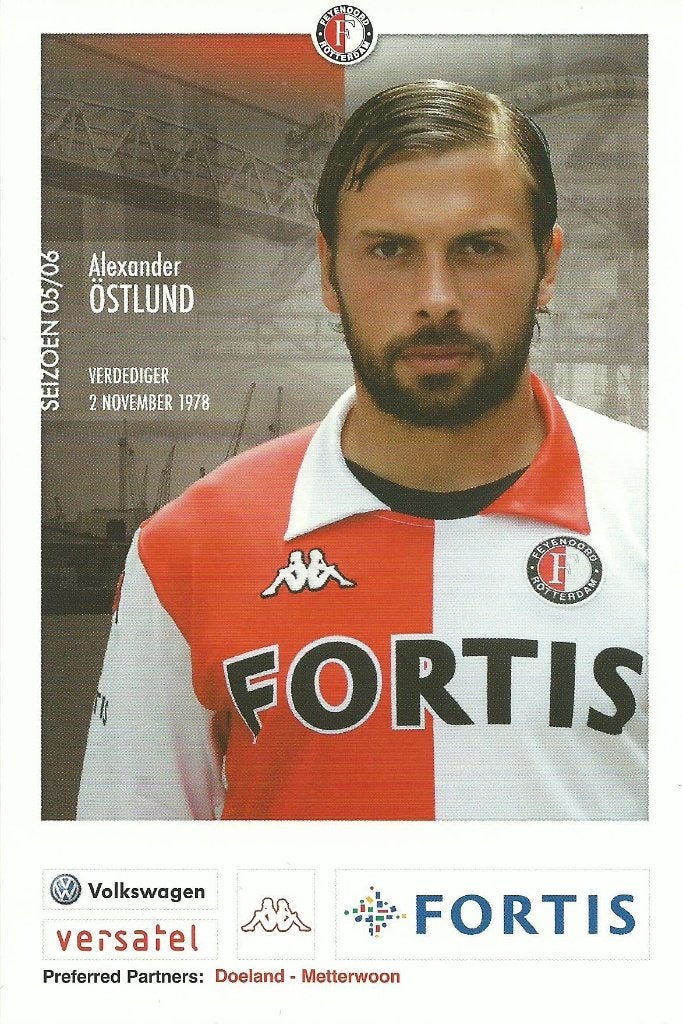 2005-2006 fotokaarten spelers Feyenoord 9x, Ophalen of Verzenden, Zo goed als nieuw, Feyenoord, Spelerskaart