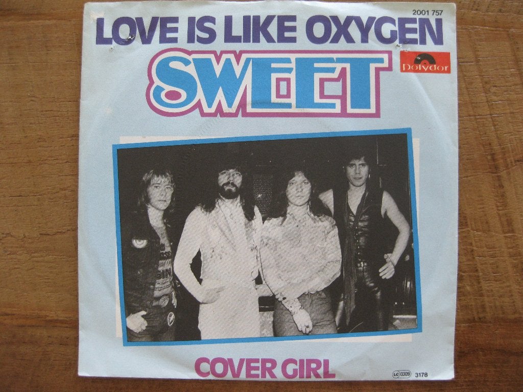 Vinyl single The Sweet   "Love is like oxygen", Ophalen of Verzenden, Gebruikt, Pop