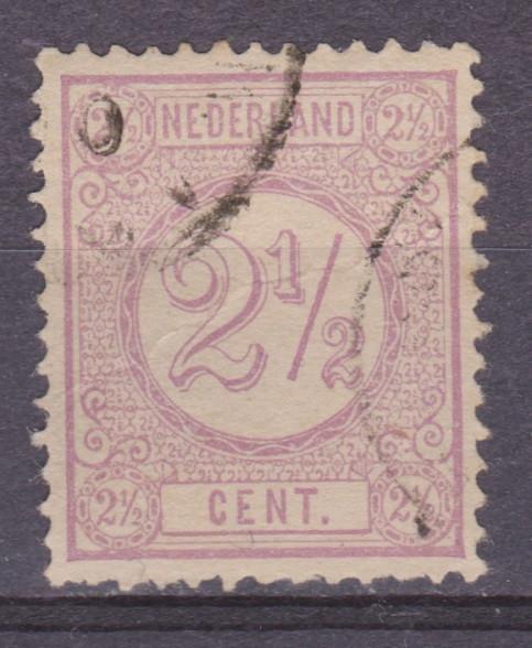 NVPH 33 gebruikt Cijfer 1876 ; OUD NEDERLAND P/STUK, Ophalen of Verzenden, T/m 1940, Gestempeld