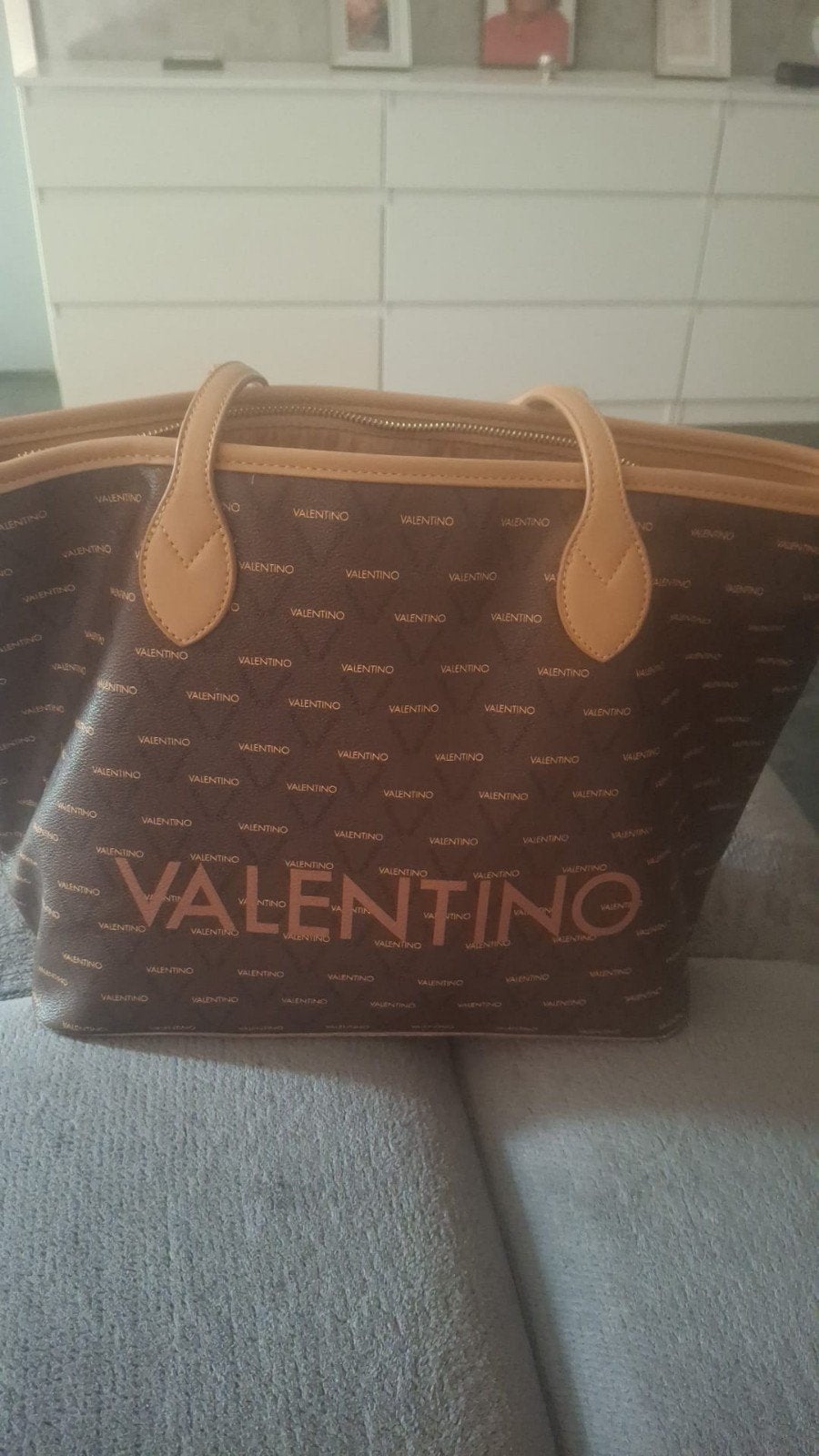 Valentino handtas, Ophalen, Zo goed als nieuw, Bruin, Handtas