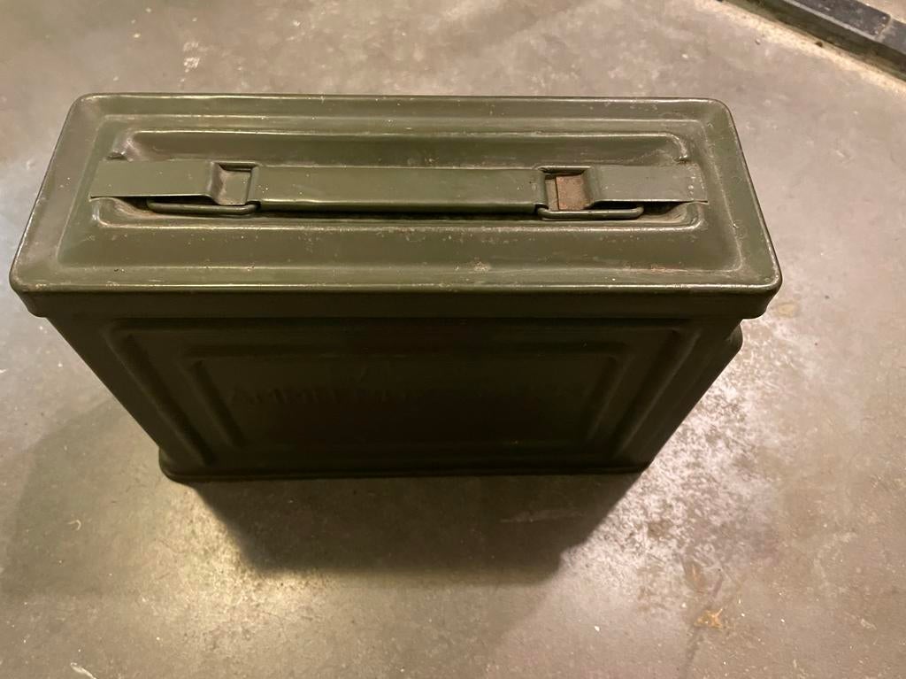 Metalen Munitiekist - CAL .30 AMMO BOX NR33, Ophalen of Verzenden, Overige soorten, Overige gebieden, Kist of Geocache