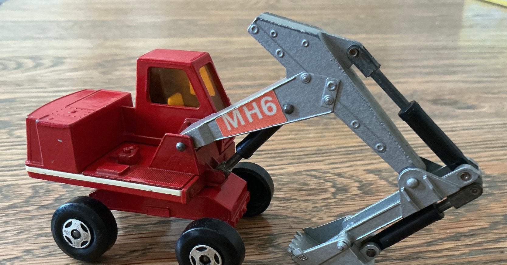 Vintage  Matchbox graafmachine K1 Hydraulic excavator 1970, Ophalen of Verzenden, Zo goed als nieuw, Auto