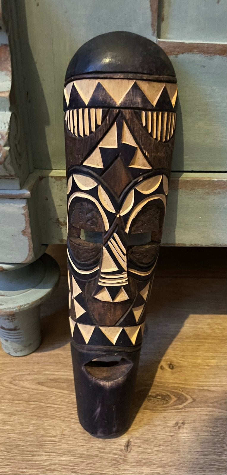 Prachtig houten masker Afrika, Ophalen of Verzenden