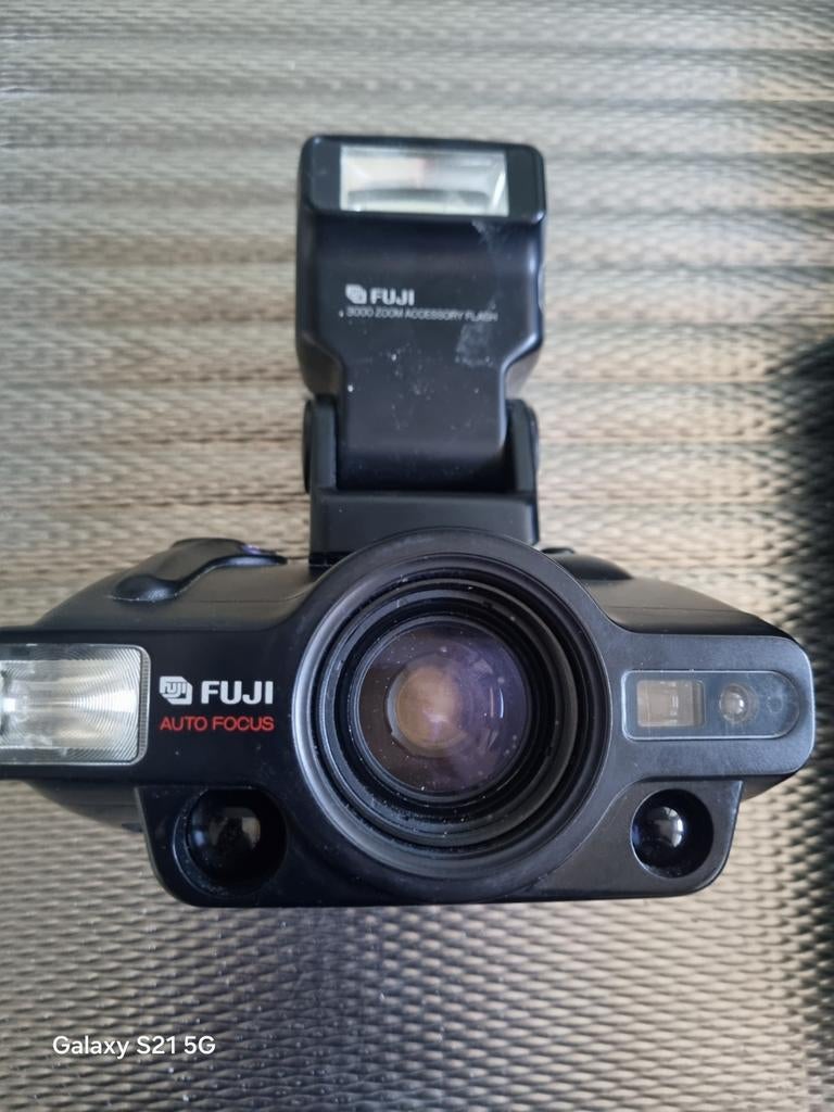 Fuji FZ-3000 Zoom Date Analoge Camera met Flitser, Audio, Tv en Foto, Fotocamera's Analoog, Ophalen of Verzenden, Gebruikt, Compact