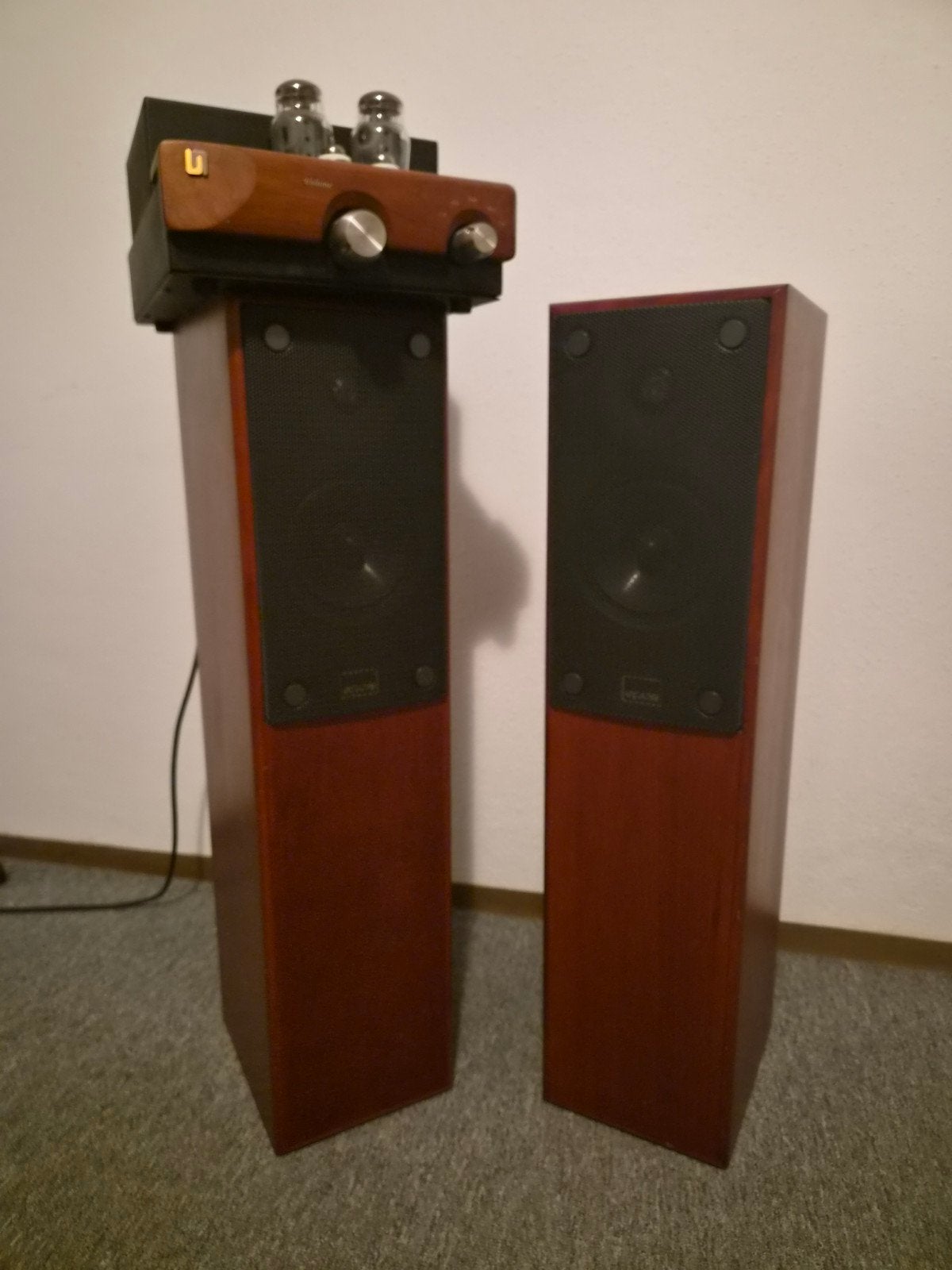 Unison Research S2K buizenversterker + Epos M15 speakers Hig, Audio, Tv en Foto, Ophalen, Gebruikt, Vloerstaande luidspreker, Overige merken