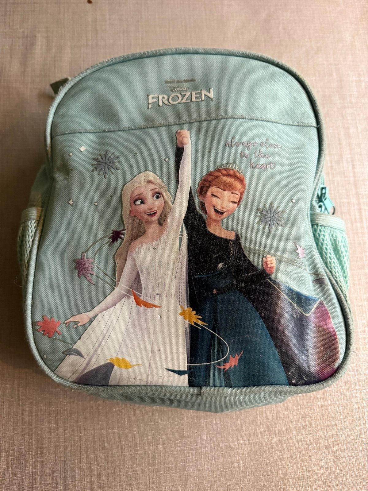 Frozen Rugzak - Elsa & Anna - Lichtblauw, Ophalen of Verzenden, Zo goed als nieuw, Disney of Dora