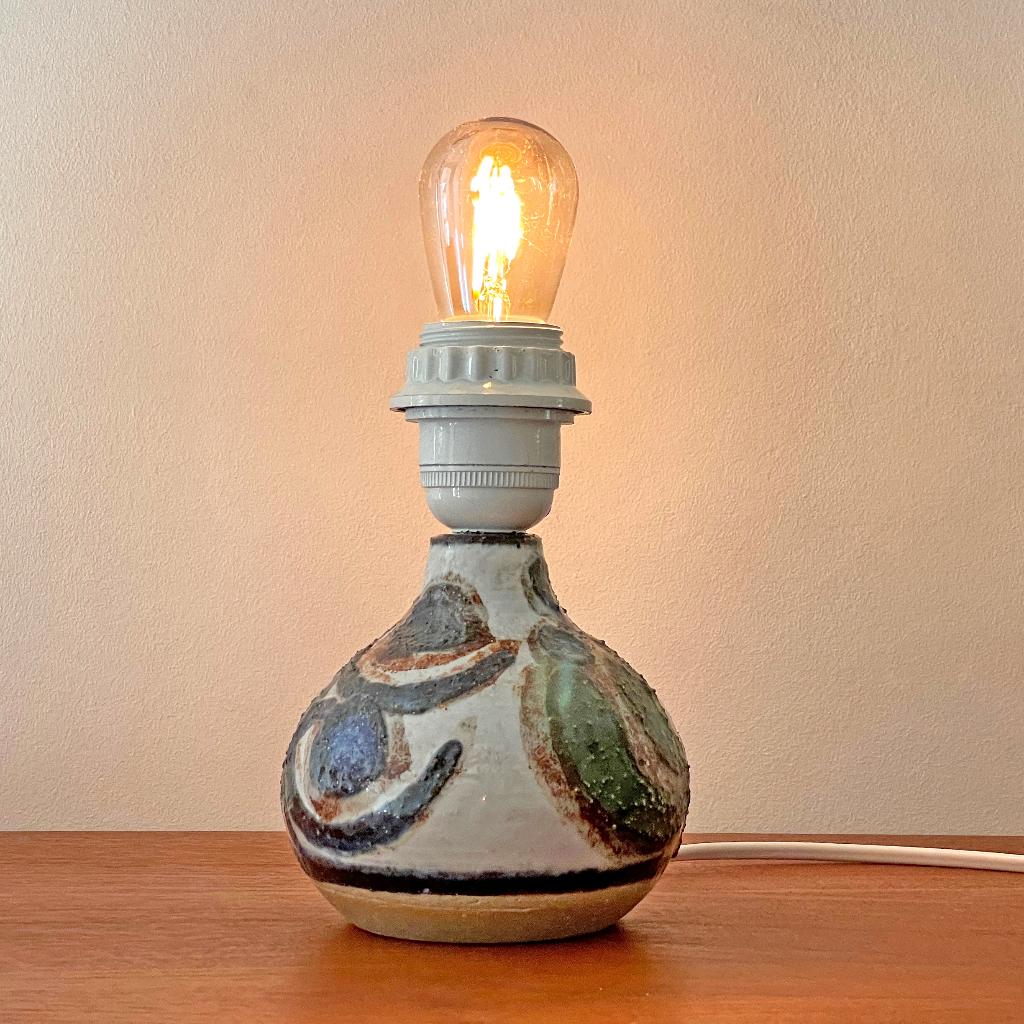 Søholm Stentøj LAMP Cactus serie Bornholm Denmark MidCentury, Ophalen of Verzenden