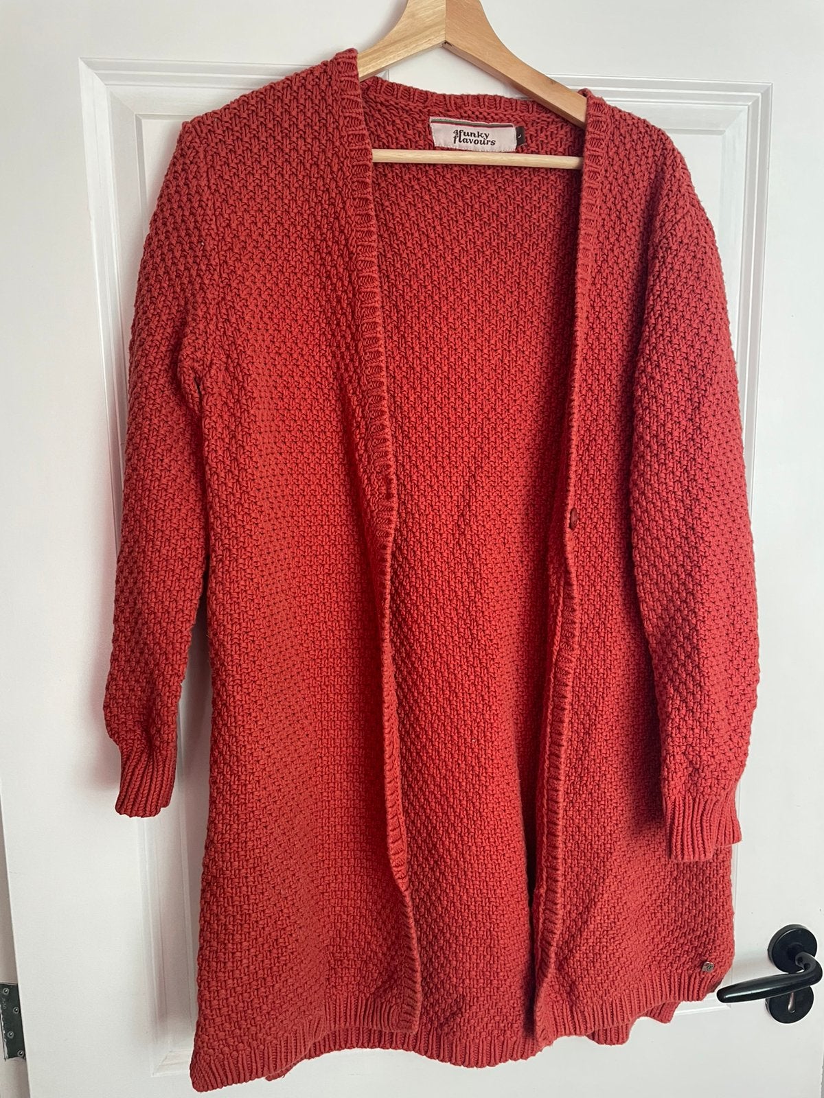 4ff 4funkyflavours lang warm rood vest maat L, Ophalen of Verzenden, Zo goed als nieuw, Rood