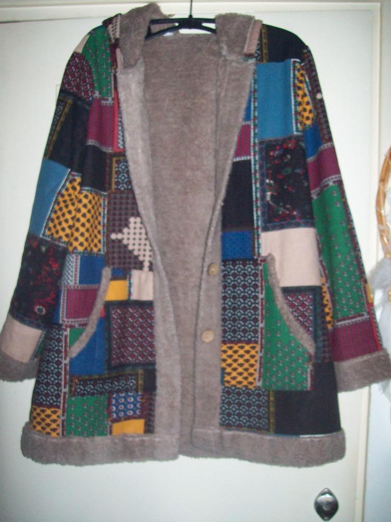 Fieneke Dames Patchwork Winterjas (M)38 Temu, Maat 38/40 (M), Overige kleuren, Nieuw, Ophalen of Verzenden