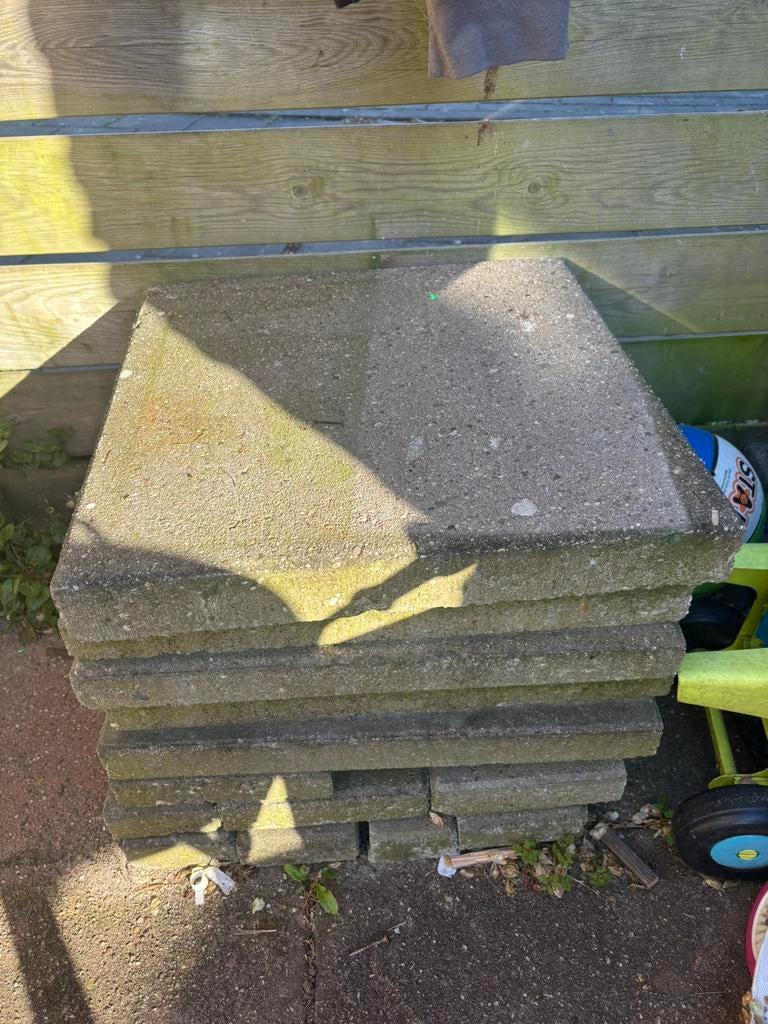 Betontegels, Ophalen, Gebruikt, Beton, Terrastegels