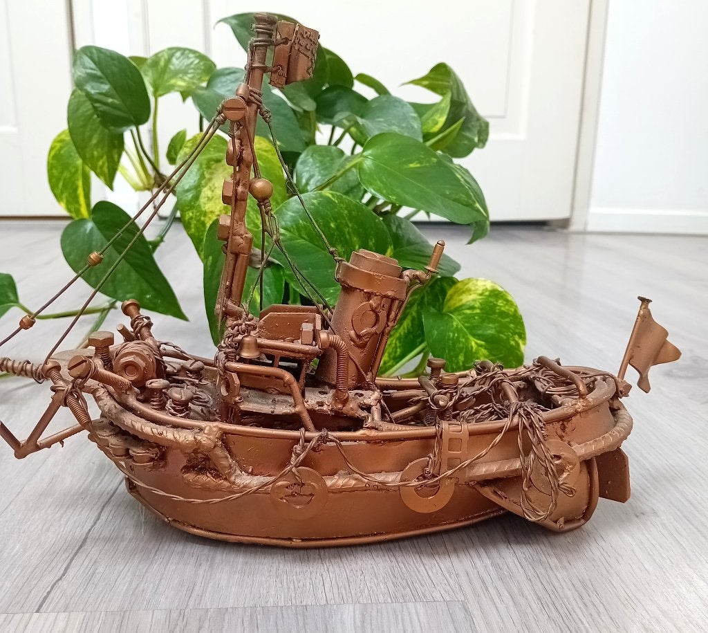koperen BOOT SCHIP, Verzenden