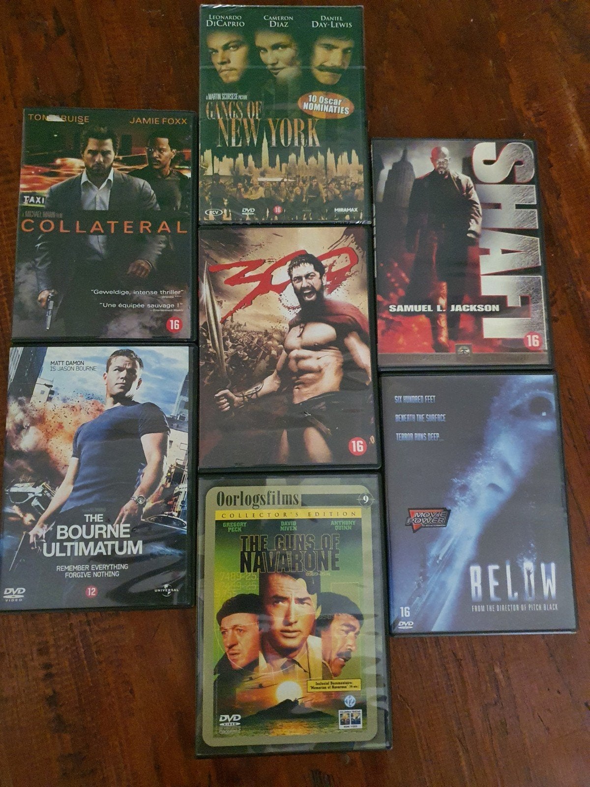 7 dvd s. Meesterwerken. 300, gangs of ny, shaft, zie fotos., Alle leeftijden, Ophalen of Verzenden, Zo goed als nieuw