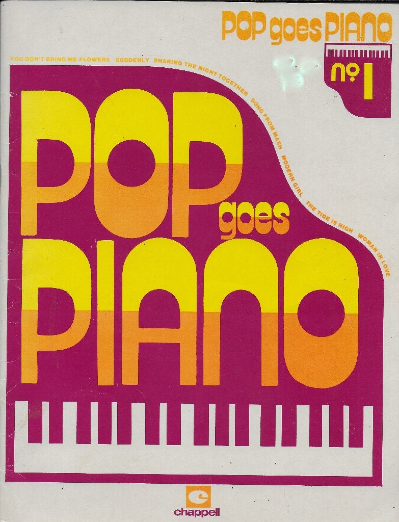 Bo1 bladmuziek pop goes piano, Gebruikt, Klassiek, Ophalen of Verzenden, Artiest of Componist