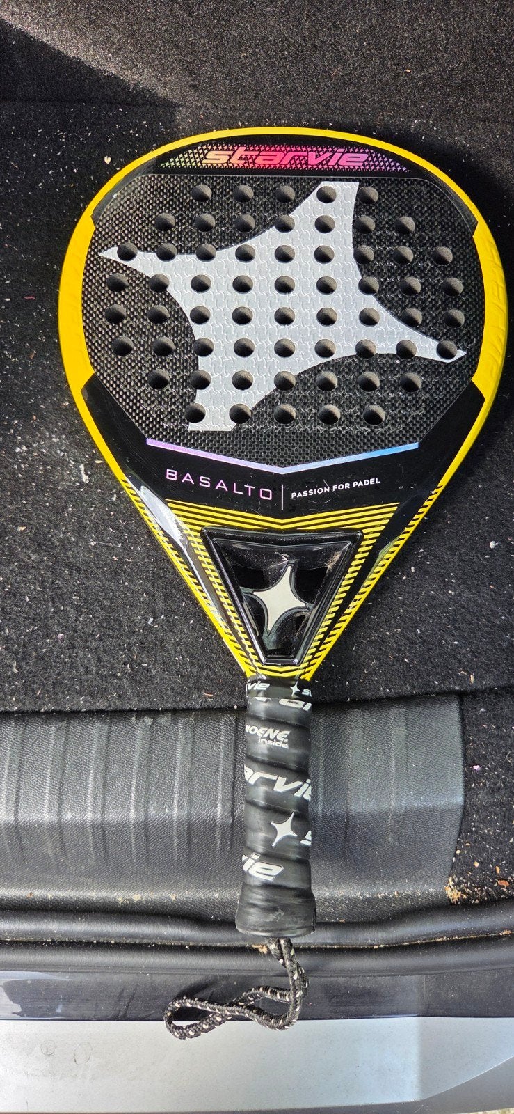 Padelracket StarVie Basalto met gebruikssporen, Ophalen of Verzenden, Gebruikt, Racket, Overige merken