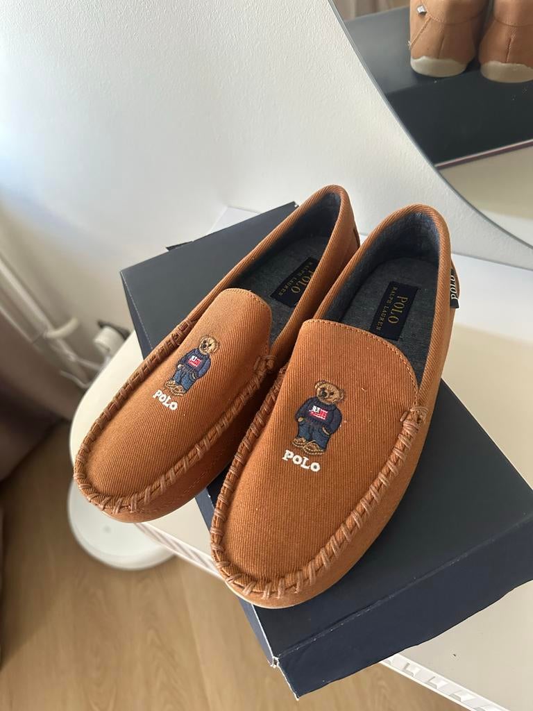 Nieuwe Polo Ralph Lauren instappers/loafer, Ophalen of Verzenden, Nieuw, Bruin, Instappers