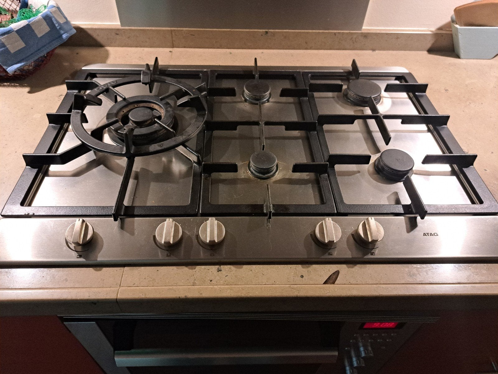 inbouw gas fornuis, Ophalen, Gebruikt, 50 tot 100 cm, Minder dan 100 cm
