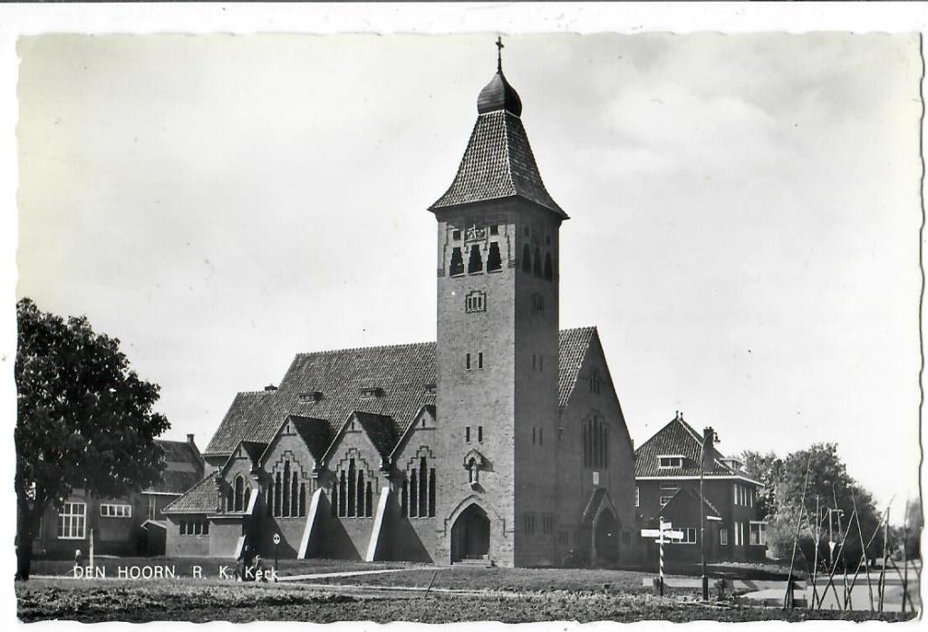 Den Hoorn - R.K. Kerk, Verzenden, 1960 tot 1980, Gelopen, Groningen