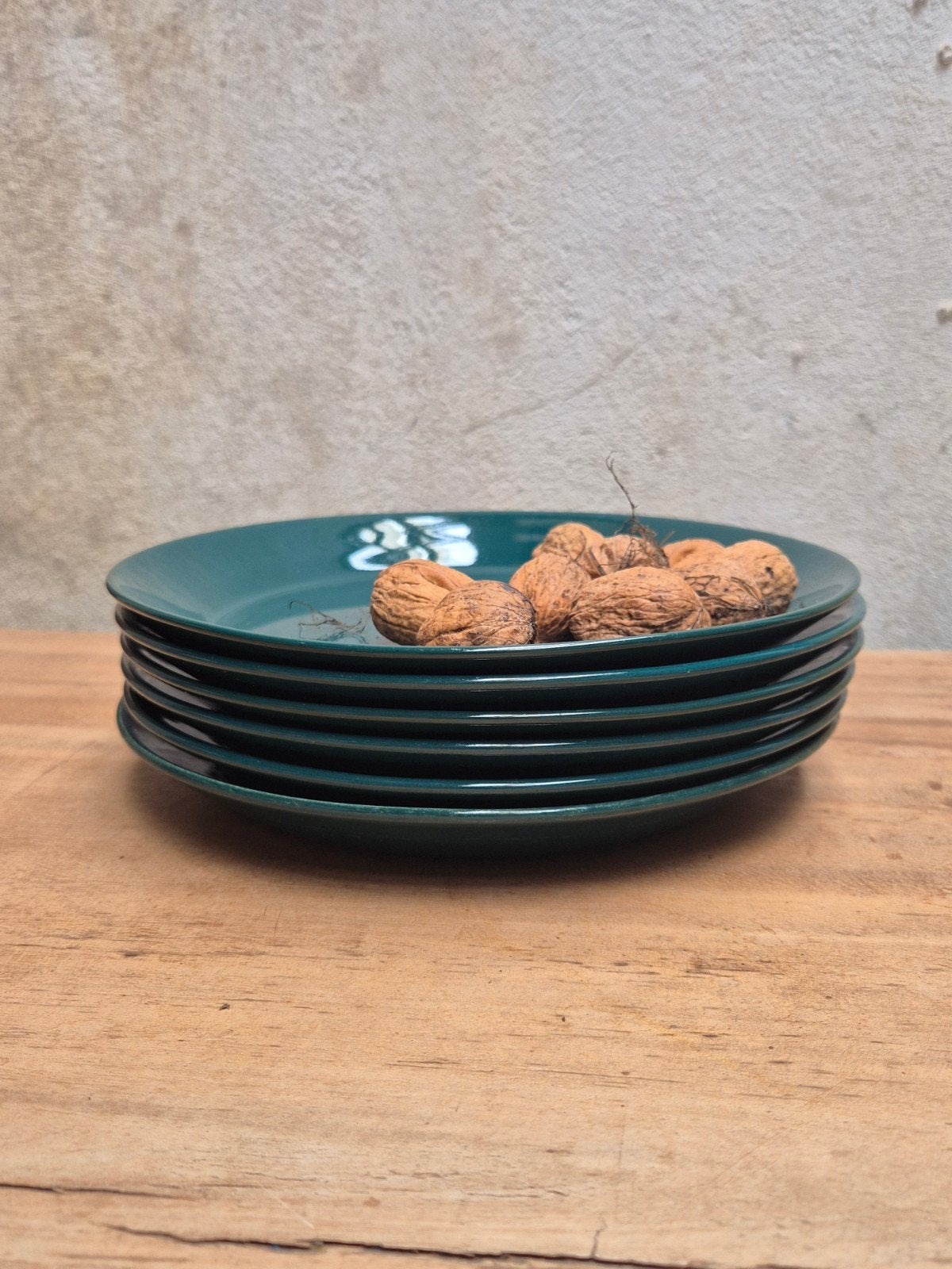 Vintage Arabia Finland Lunch borden - Kilta / Groen., Ophalen of Verzenden