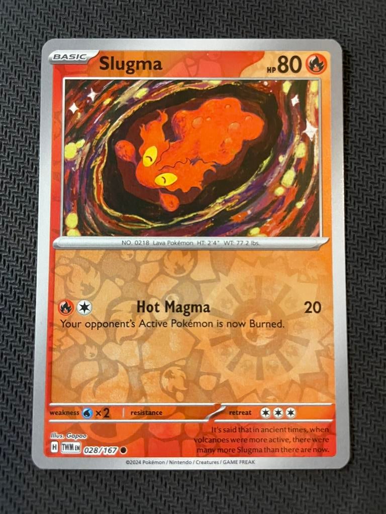 Slugma 028/167 Reverse Holo Twilight Masquerade Packfresh, Ophalen of Verzenden, Zo goed als nieuw