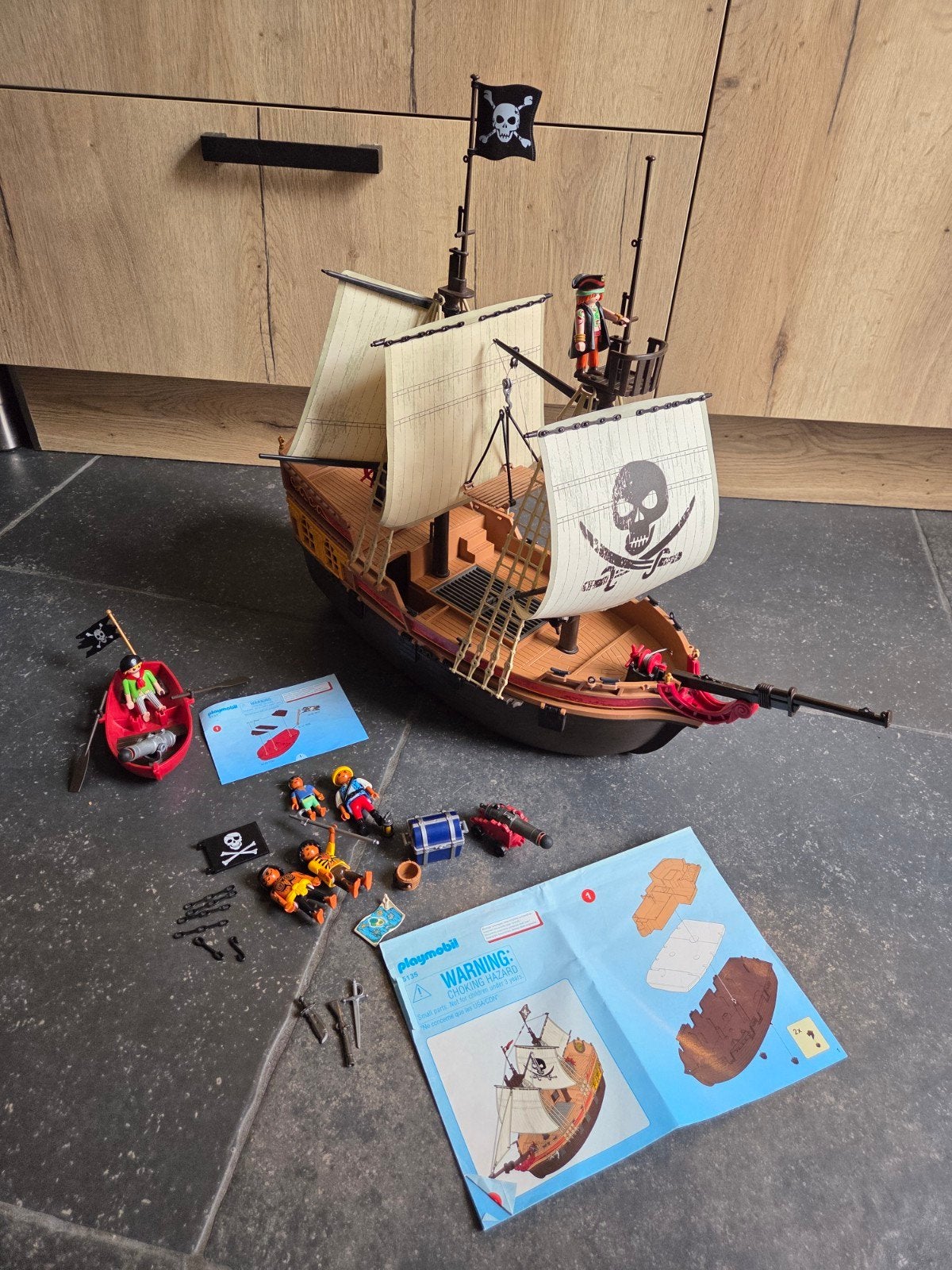 Playmobil Piratenschip 5135, gebruikt maar nette staat, Verzenden, Gebruikt, Overige